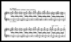Cl. Debussy: Étude pour les octaves